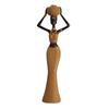 Statue de Dame Tribale Africaine Ornement en Résine Léger Polyvalent Décoratif Fait à la Main Pièce d'Art Collectionnable pour Studios de Yoga