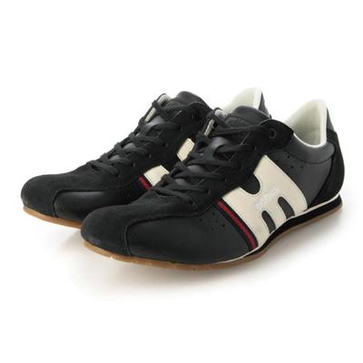Mobus Leather Genuine Walking Functional Rostock Men's Sneakers, Leather, Sports, Casual, Shoes, Archwave, Insole, (Black/Cream, 27-Point Measurement,