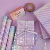 Geschenkpapier schillernd schillernde Geschenkpapierrolle Konfetti Geschenkpapier Regenbogen Holografisch Geburtstag Geschenkpapier für Mädchen