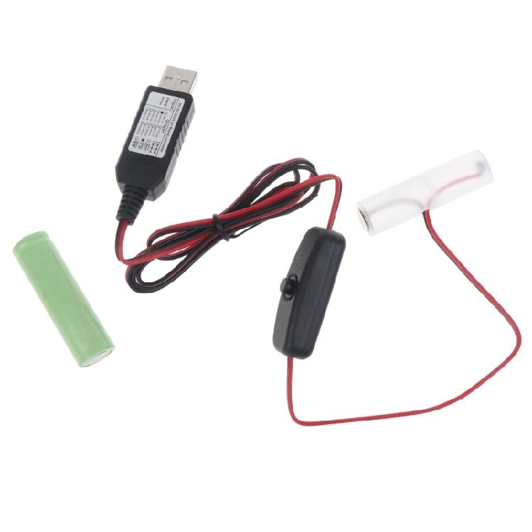AA 3V Battery Eliminator,USB Power Supply Replace 2pcs 1.5V Batteries,Battery Eliminate Cable for Clock Holiday Light