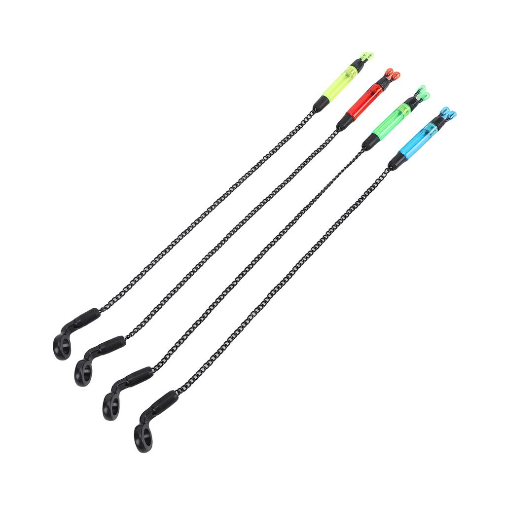 4PCS Wireless Fish Bite Indicator Arm Night Fishing Alarm Set for European Carp Fishing Counterweight Rocker ABS Stainless Steel