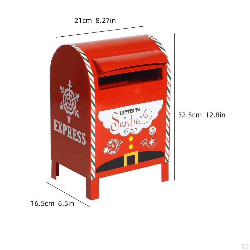 Christmas Mailbox,Xmas Delivery Mailbox,Christmas Letter Box,Express Mail Box for Garden Farmhouse