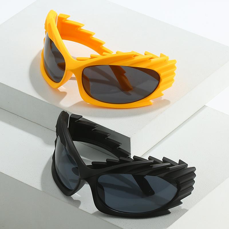 Hedgehog sunglasses, European and American personality funny cycling glasses, trendy Internet celebrity ins sports sunglasses
