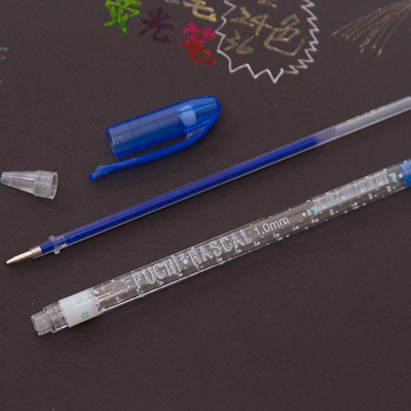 12/24/48 pezzi Glitter 1.0MM Gel Penne Set per scuola ufficio libro da colorare diari disegno scarabocchio arte Gel Pen