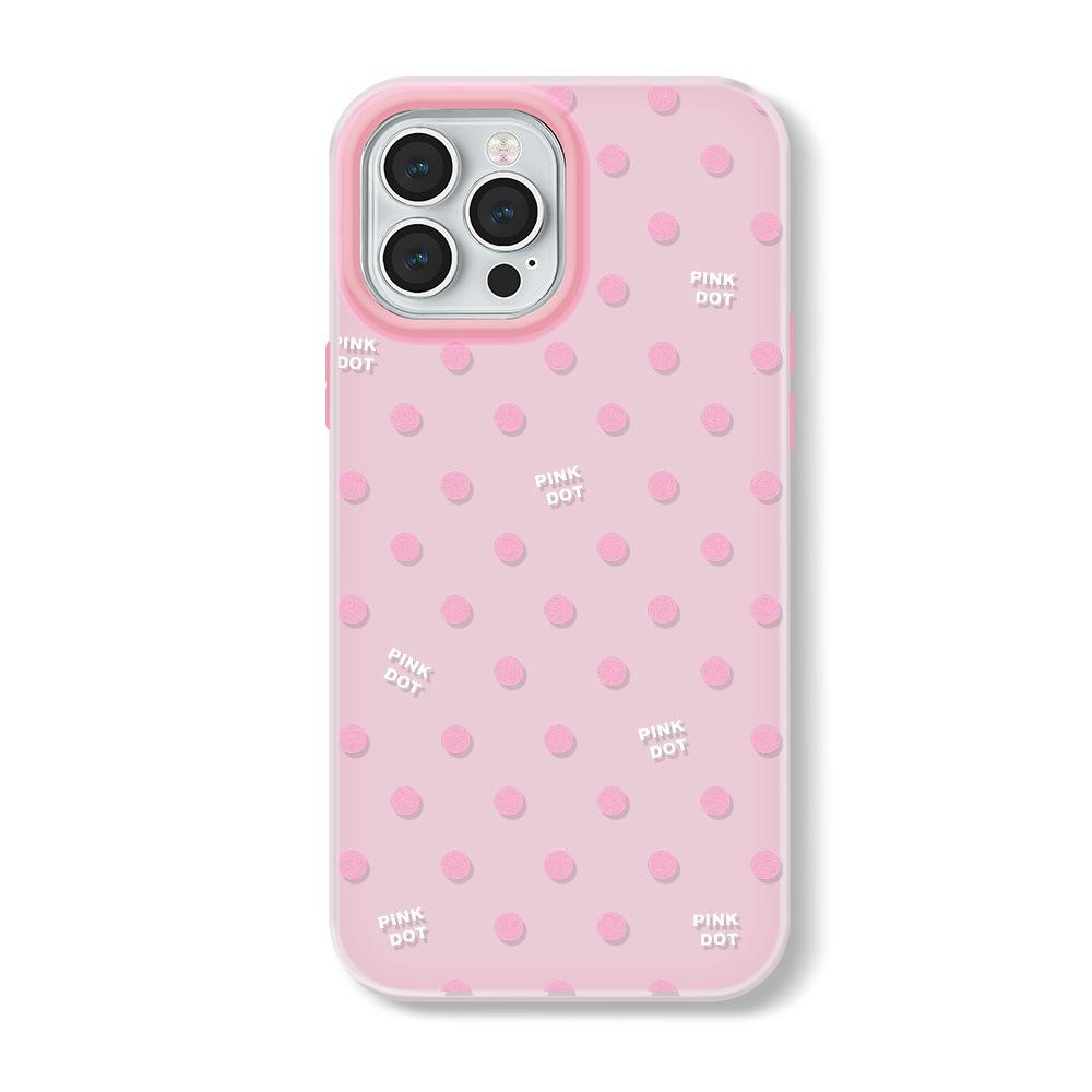 Skinny iPhone 16 Case Compatible and fits 15 14 13/12/11promax /xsmax/xr Polka Dot Dopamine
