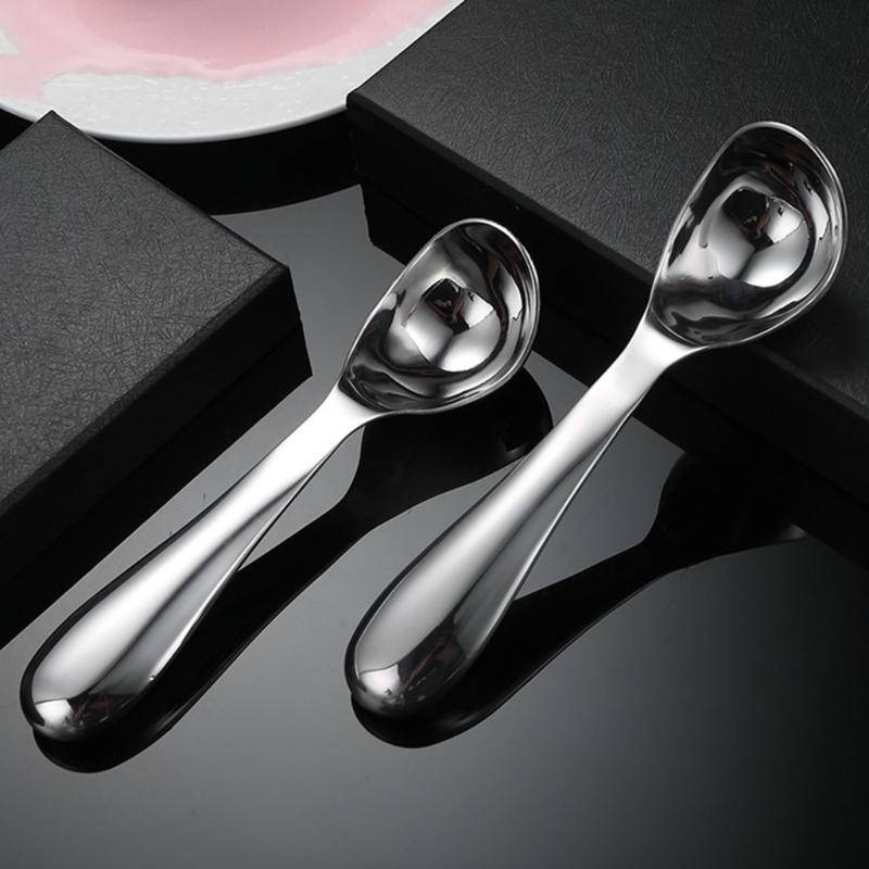 Easy to Use Steel Dessert Spoon Steel Scoops Practical Ice Cream Spoon Convenient Ice Hockey Making Tool