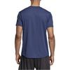 Adidas T Shirts Men's Blue Crew Neck Moderate Straight Fit CE0816