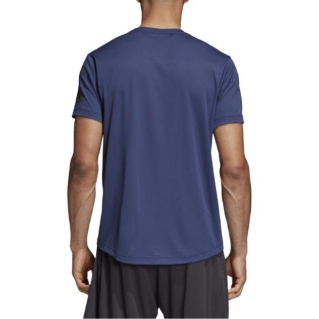 Adidas T Shirts Men's Blue Crew Neck Moderate Straight Fit CE0816