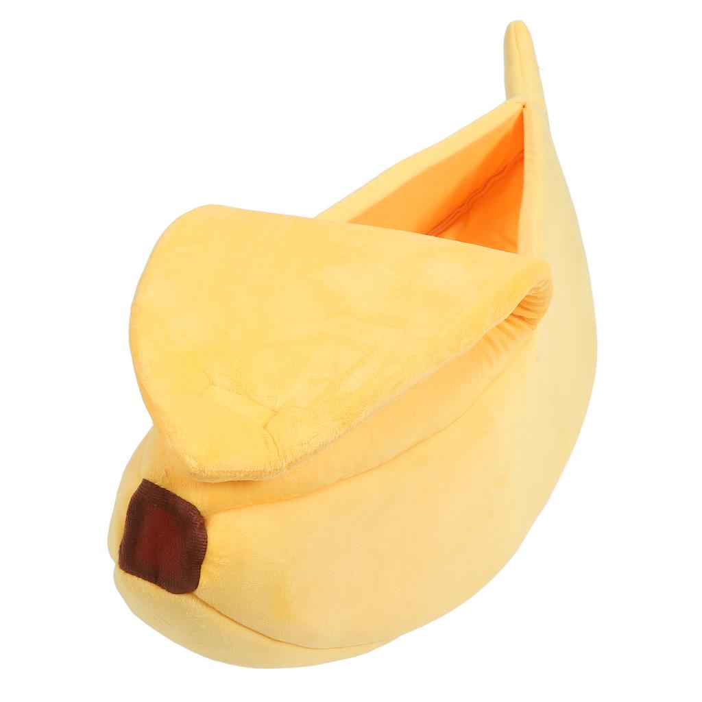 Banana Shaped Cat Bed Funny Soft Cozy Cat Cave Bed Warm Pet Bed for Dogs Kittens Puppy XL