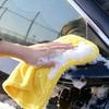Serviette Microfibre Absorbante Multifonctionnelle pour Lavage de Voiture Chiffon de Séchage pour Nettoyage Polissage Cirage de Voiture 45x30cm Jaune