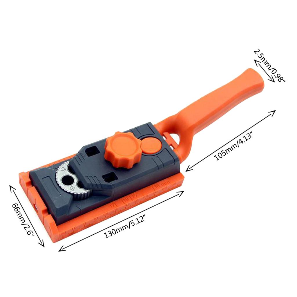 Quick Wood Dowel Jig Pocket Hole Jig Kit Handheld Drilling Doweling 6/8/10/12mm Drill Guide Woodworking Hole Puncher
