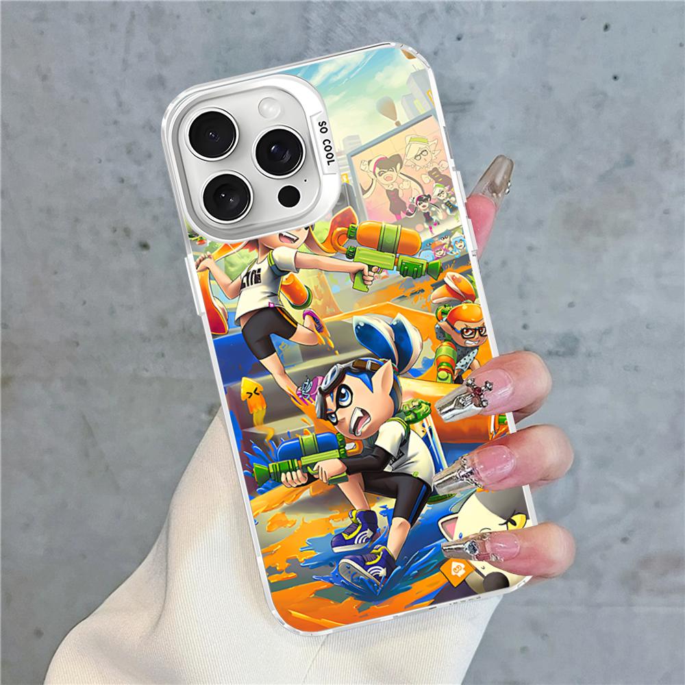 Splatoon Phone Case For IPhone 16 15 14 13 12 11 Pro Max X XR XSMAX 8 7 Plus Matte Shockproof Back Cover
