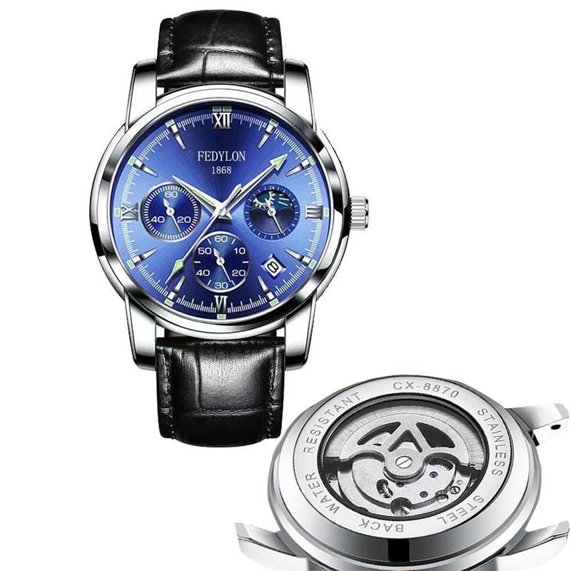 

Полностью автоматические немеханические часы мужские водонепроницаемые светящиеся полые часы с турбийоном мужские часы Business Trend Watch minimum