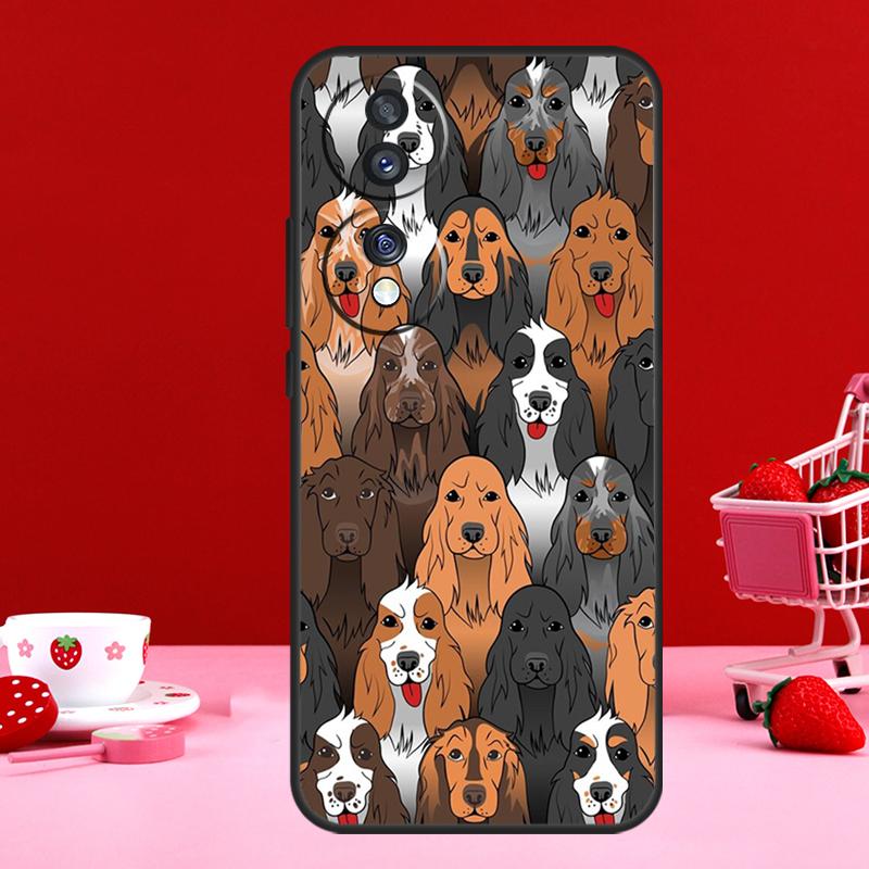 Étui pour chien Épagneul Cocker Anglais Pour Honor 90 Lite 70 50 Magic 6 Pro 5 Lite X6 X7 X8 X9 X6a X7a X8a X9a X9b X8b Coque