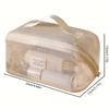 Luxurious Cross-Border Mesh Cosmetic Bag: Spacious, Portable, Compartmentalized Toiletry Organizer