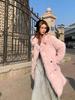 Faux Fur Coat Loose-Fit Faux Fur Jacket Women's Long-Length Coat with Oversized Collar for Fall/Winter