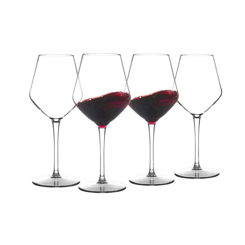 Bicchiere da vino con stelo infrangibile 100% Plastica Tritan Lavabile in lavastoviglie Bicchiere 15 oz, Set da 2-4