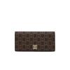 Daks Brown Logo Pattern Leather Long Wallet Dcwa6e717w2