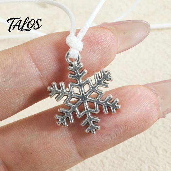 Festive Outfit Accessory for Winter Christmas Braided String Bracelet, Adjustable Handmade Bracelet with Metal Circumference Wrist Jewelry