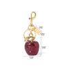 Sparkling Cherry Pendant Fashion Accessory Apple Keyring Stylish Key Pendant Suitable for Adults Friend and Family