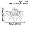 2pcs/Lot Geometric Stainless Steel Spiral Heart Oval Silver Color Charms For Jewelry Making Bulk Handmade Necklace DIY Pendants