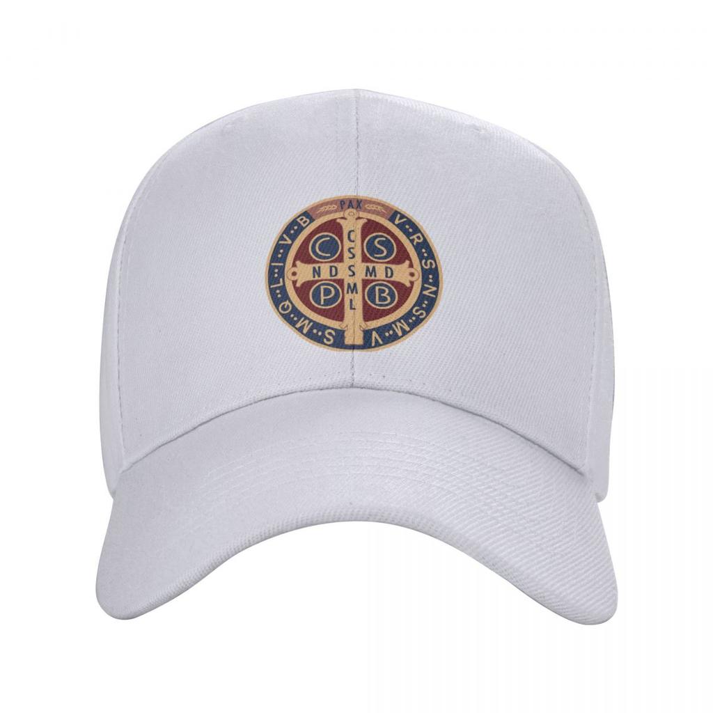 Casquette de Baseball personnalisée avec médaille de Saint benoît, unisexe, ajustable, pour femmes, chapeau de papa catholique, jésus, printemps