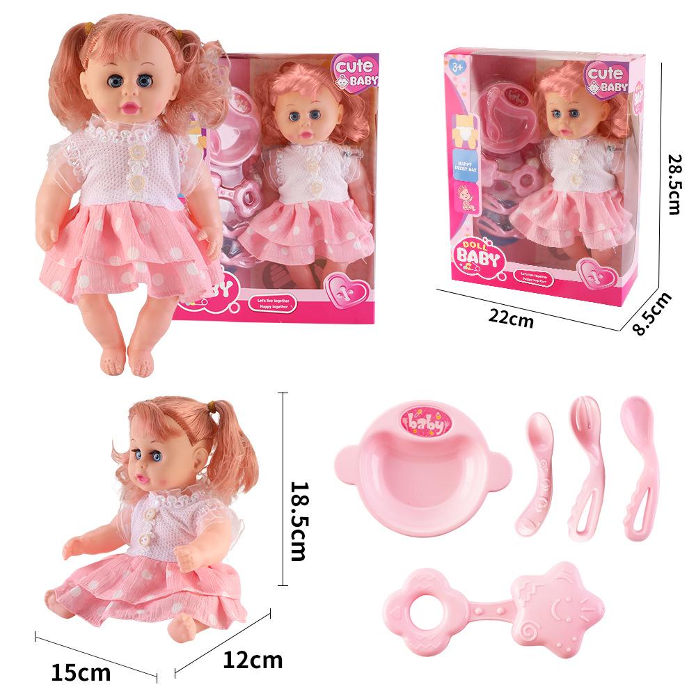 12-Inch Soft Talking Baby Doll Sleep Companion Toy - Ideal Gift for Girls