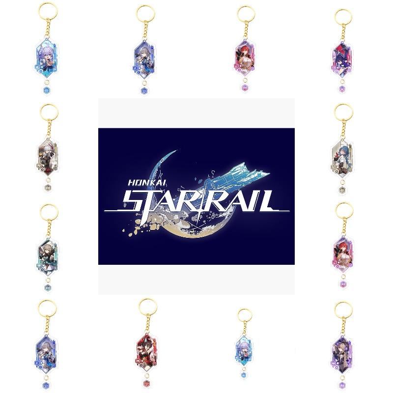 Auffälliger Honkaistarrail Eisen Anhänger Schlüsselanhänger Mehrere Farboptionen verfügbar