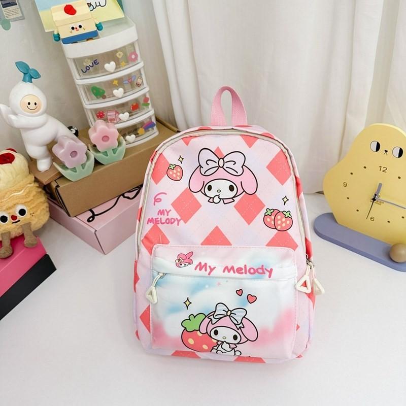 Adorable Cartoon Nylon Backpack For Kids With Cute Anime Characters And Fun Design