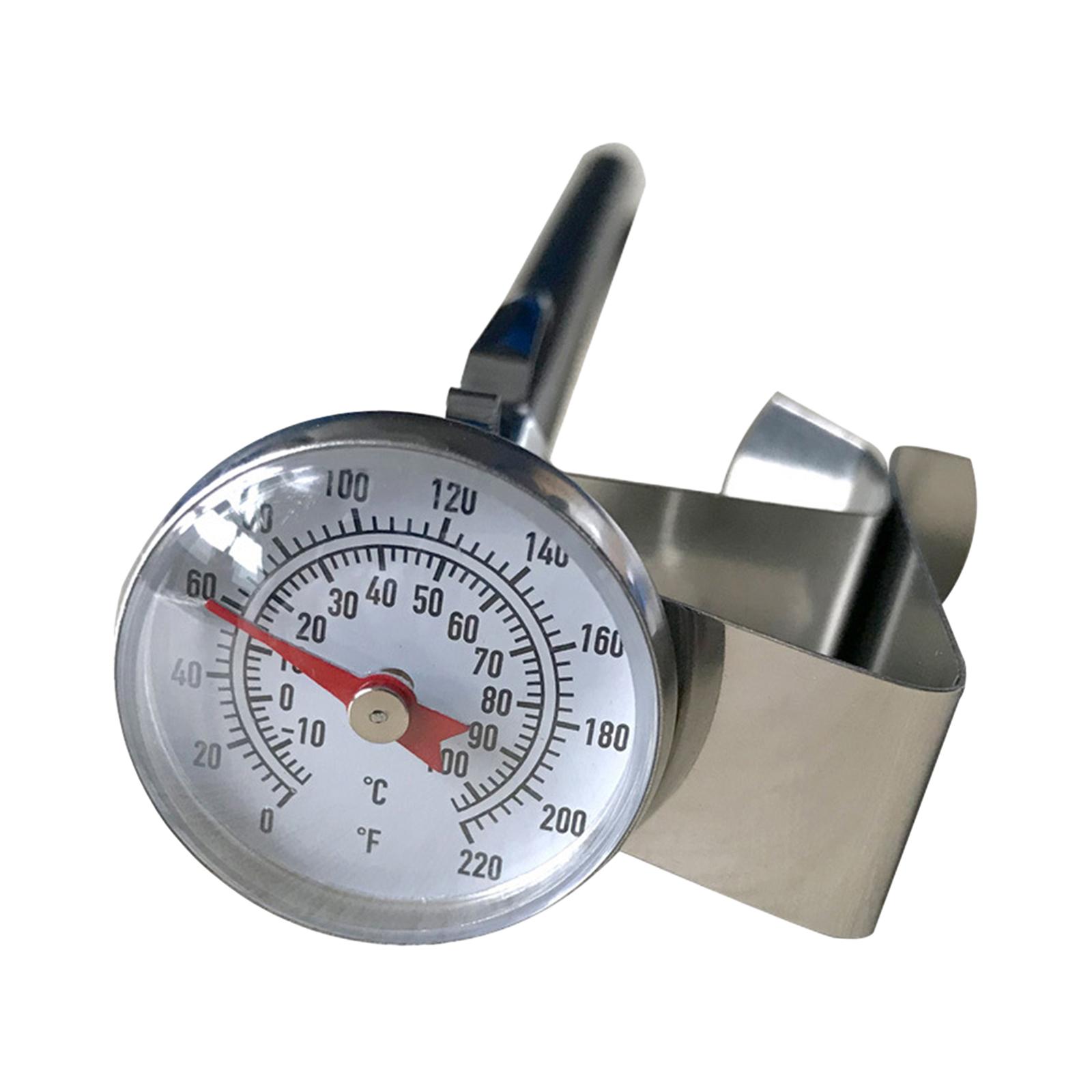 

Milk Thermometer with Clip 1 inch Dial Thermometer for Yogurt Drinks Coffee