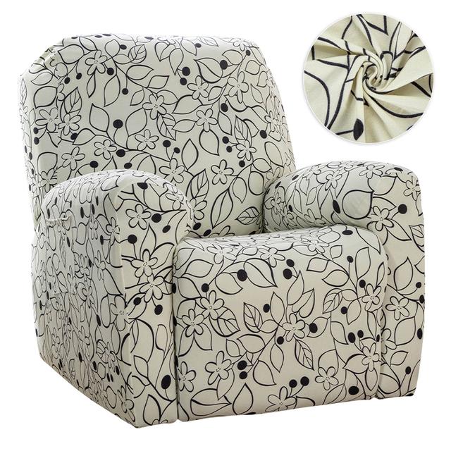 Floral Recliner Sofa Furniture Cover Stretch Reclining Sofa Furniture Slipcovers For Family Room Detachable Lazy Boy Relax Armchair Cover Home Decor