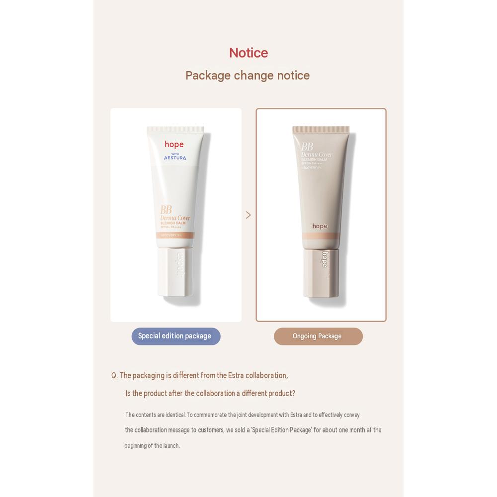 ESPOIR Derma Cover Blemish Balm 05 Matcha 40g - AESTURA Co-Developed, Korean