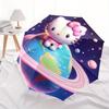 1pc Hello Kitty Galaxy Adventure Umbrella with Plastic Handle,Suitable for All Seasons Home Travel Outdoor UmbrellaSanlio577