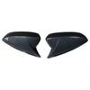 2pcs Glossy Black/ Carbon Fiber Car Side Door Rearview Mirror Cover Cap Sticker Trim for Mazda 3 Axela