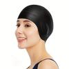 Ear Protection Swim Cap - Professional Silicone Swim Cap, Double Ear Coverage, Waterproof Design, Anti Slip, Swimming