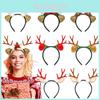 Festive Christmas Reindeer Antler Headband With Colorful Pom Poms For Adults And Kids