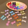 40 colorful random fabric hair clips with cute bows suitable for daily use as hair accessories