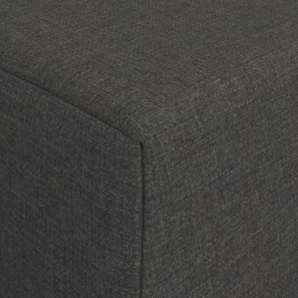 Folding Sofa Bed Dark Grey 200 x 70 x 15 cm Fabric