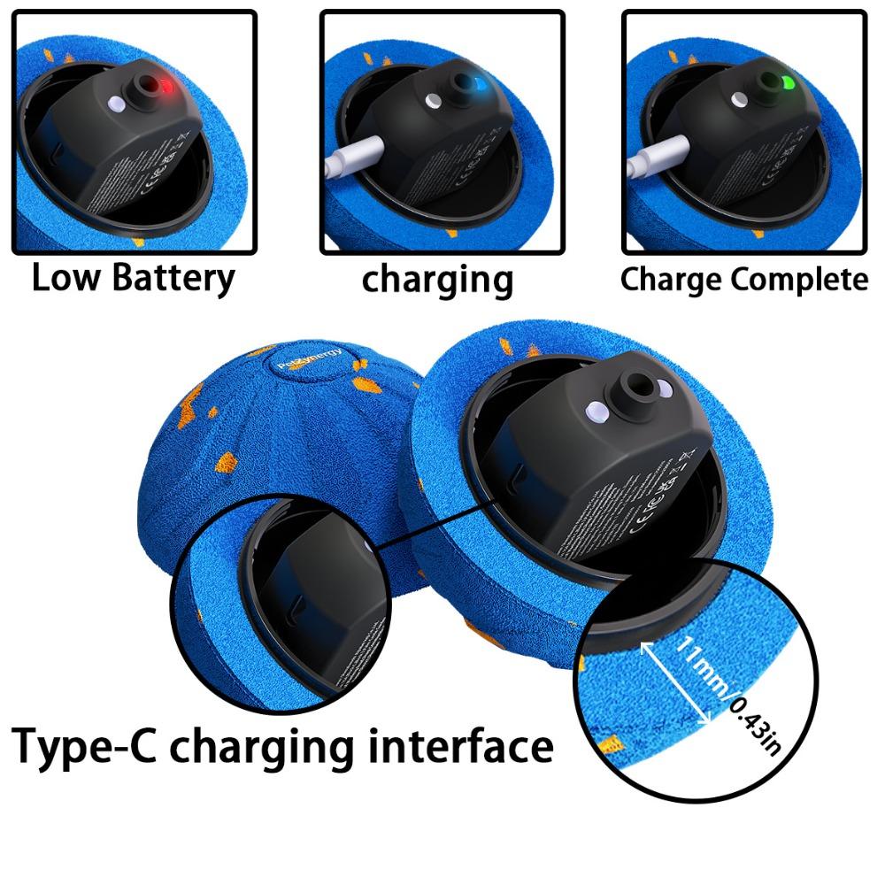 USB Rechargeable Smart Dog Toy Ball Bite Resistant Dog Bouncing Ball  Puppy Training