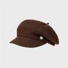 Wool Octagonal Cap Autumn Winter Women's Beret Painter's Cap