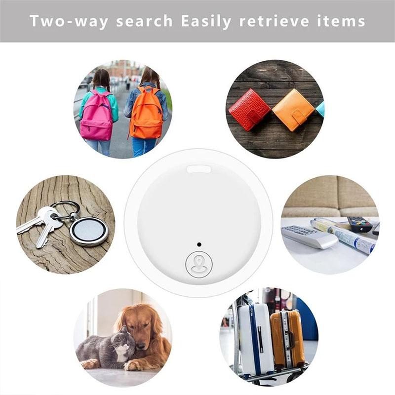 Round Mini GPS Tracker Colorful Smart Bluetooth 5.0 Tracker Key Wallet Child Finder Pet Car Tracking Location Anti-lost Alarm