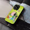 Cartoon B-Barbapapa Phone Case Tempered Glass For IPhone 16 13 14 12 15 11 Pro Max Plus Mini X XR SE2020 Coque