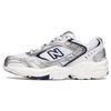 New Balance NB 452 Retro Vielseitige Dämpfung Rutschfest Langlebig Low-Top Freizeitlaufschuhe Damen Sneaker Weiß Silber WX452SA
