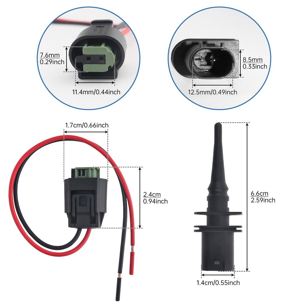 Fit For 3 5 6 X Z Series Ambient Air Temperature Sensor Connector Kit 65816905133 65816905050 65816936953 65810141199 Heavy Duty Direct Fit