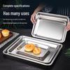 Stainless Steel Rectangular BBQ & Serving Tray