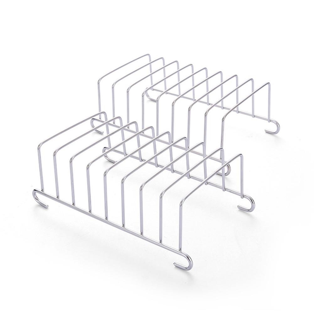 Suporte para Pão de Pequeno-Almoço Aço Inoxidável Grelha de Arrefecimento Rack para Pão Antiaderente 8 Ranhuras Fatiar Portátil Fritadeira de Ar Ferramenta para Fritadeira de Ar