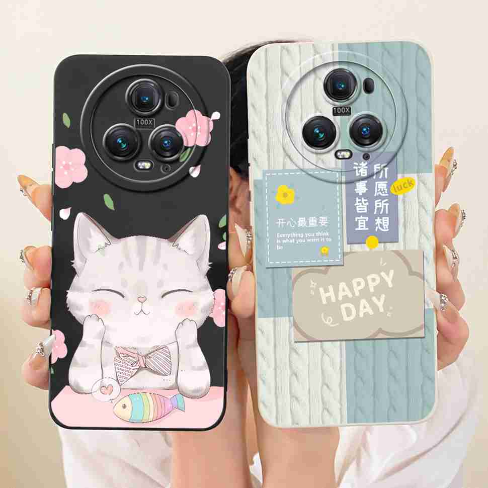 Soft Phone Case For Honor Magic5 Pro 5G Case Cartoon Silicone Back Cover For Honor Magic 5 Pro PGT-AN10 PGT-N19 Bumper Shell