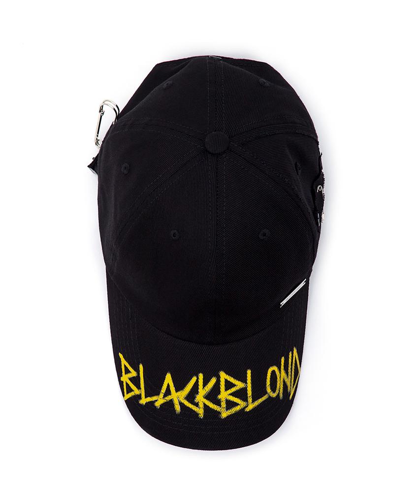 BLACKBLOND Vividi Plate Signature Logo Cap (Black)