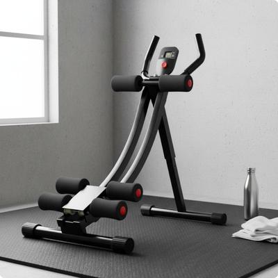 Bauchmuskeltrainer Stahlrahmen Verstellbare Kontraktion Core Trainingsgerät für