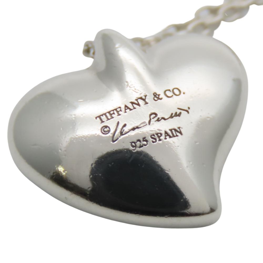 Used TIFFANY&Co. Necklace Curved Heart Silver925 4.0g Silver El Saperetti